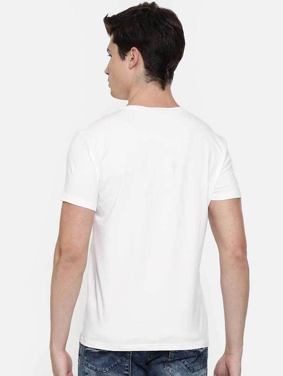 white printed t-shirt - 17578732 - Standard Image - 2