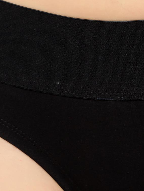 black solid bikini panty - 17579306 - Standard Image - 2