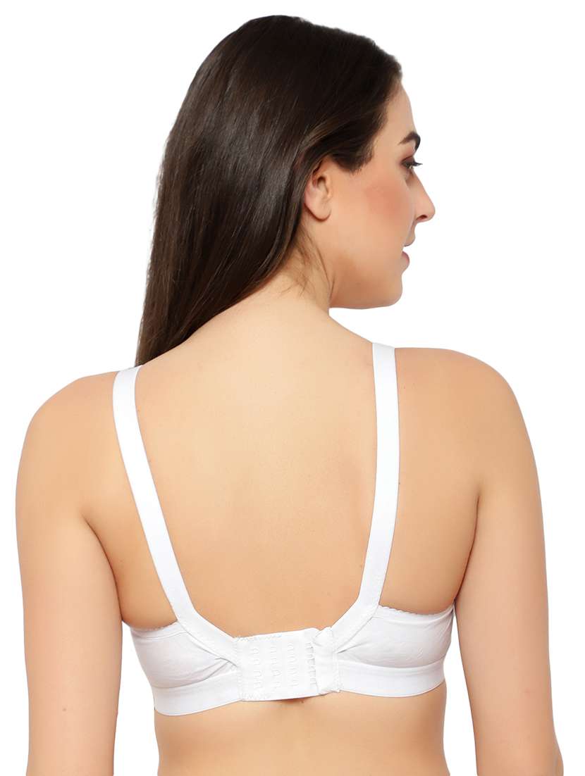 white cotton regular bra - 17579310 -  Standard Image - 2
