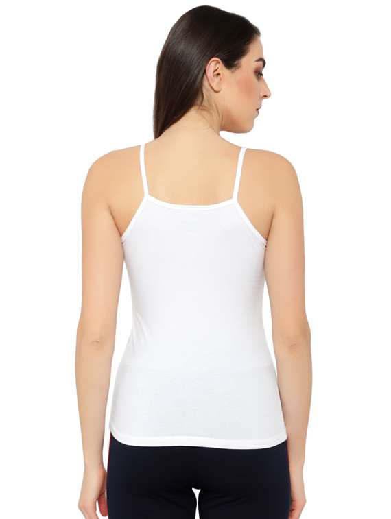 white  solid cotton camisole - 17579350 -  Standard Image - 2