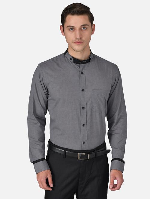 mens solid casual shirt - 17579430 - Standard Image - 0