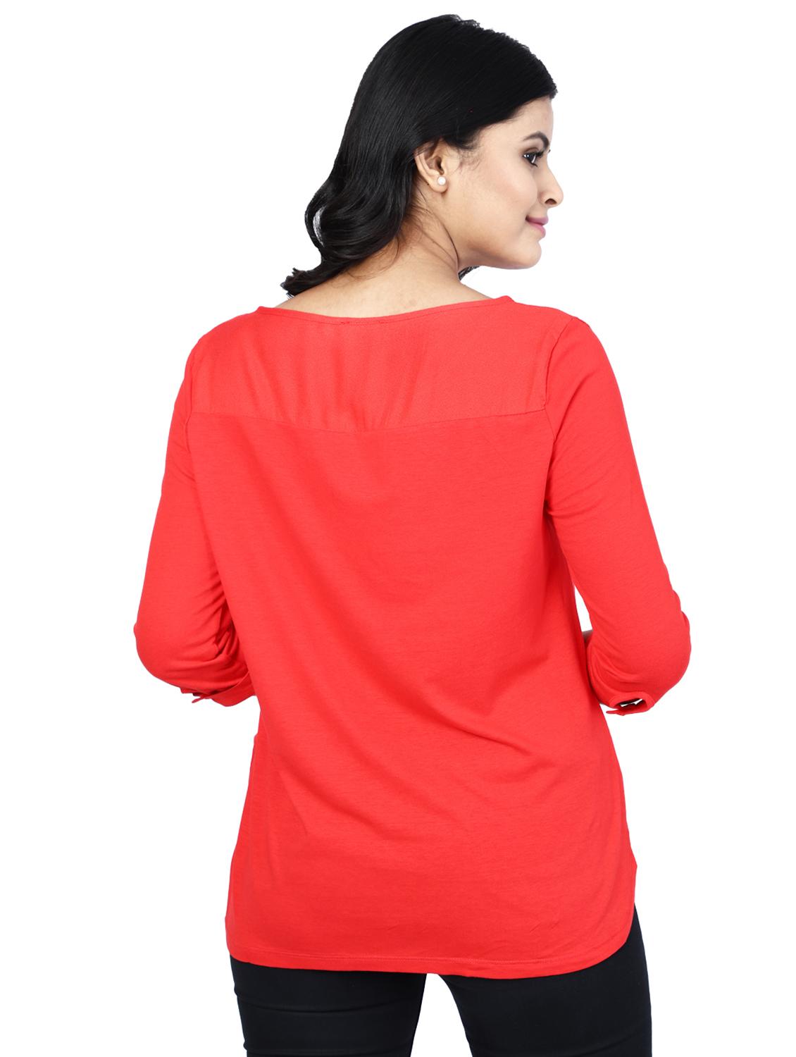 keyhole neck solid top - 17580124 - Standard Image - 2