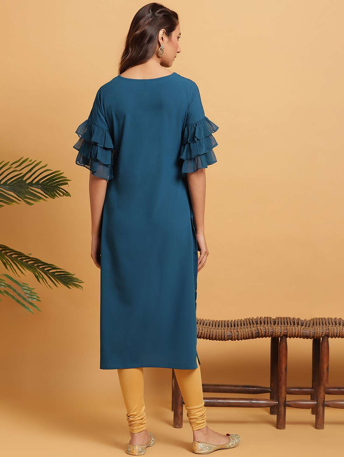 Women's Straight Kurta - 17582061 -  Standard Image - 2