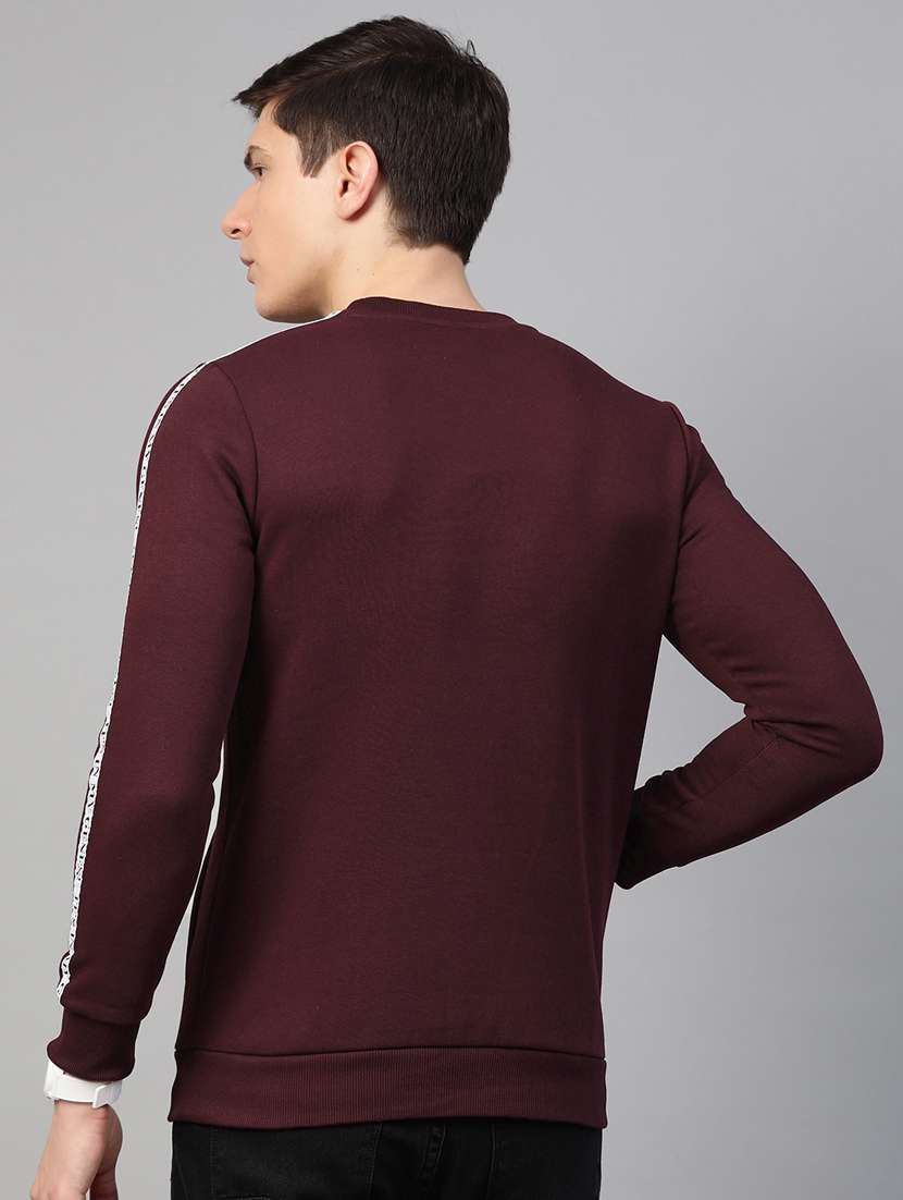 maroon taped sweatshirt - 17584149 -  Standard Image - 2