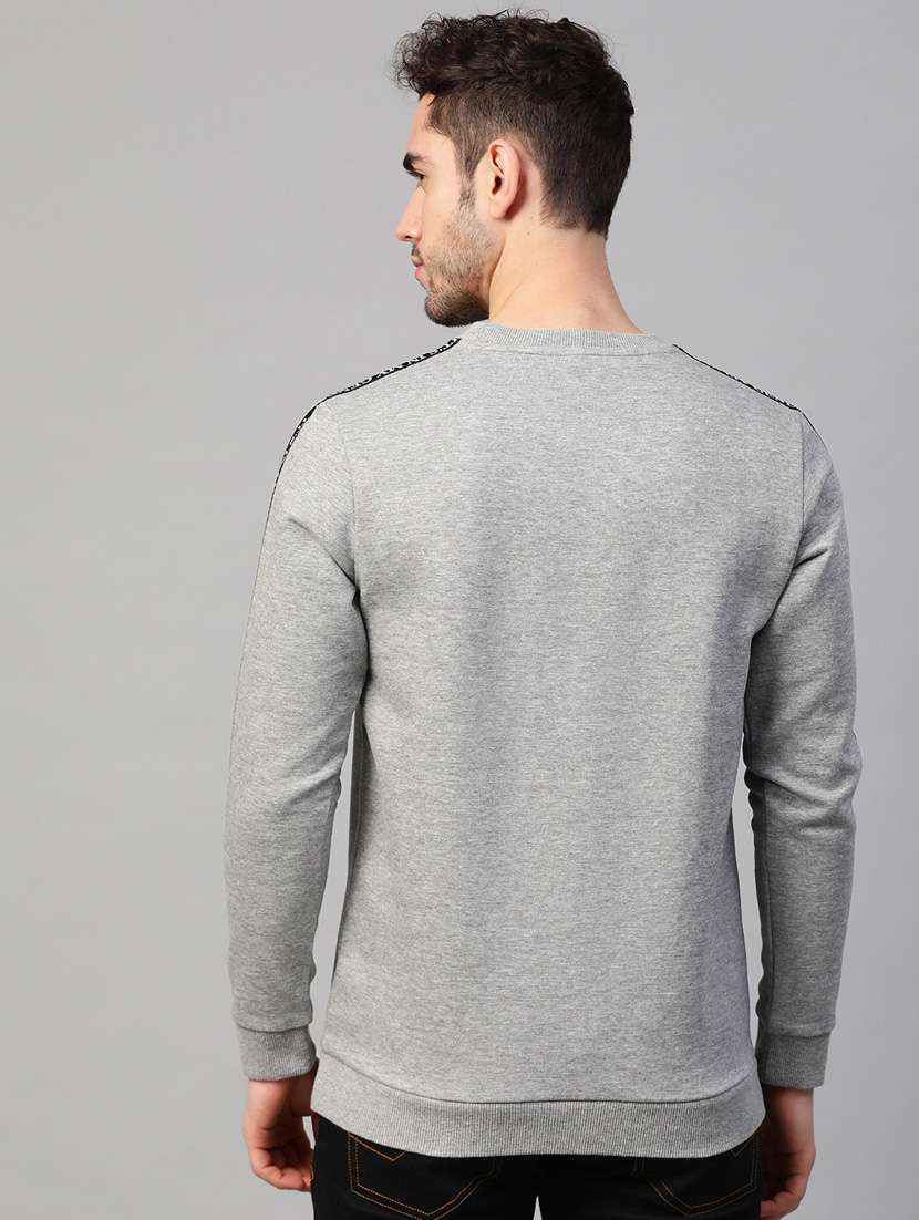 grey taped sweatshirt - 17584150 -  Standard Image - 2