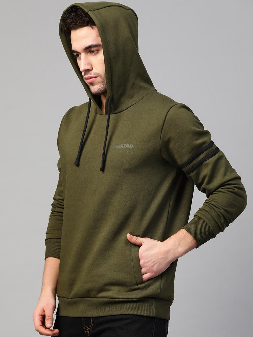 olive green taped sweatshirt - 17584155 - Standard Image - 2