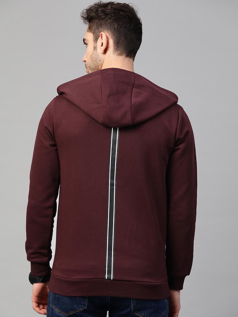 maroon printed sweatshirt - 17584176 - Standard Image - 2