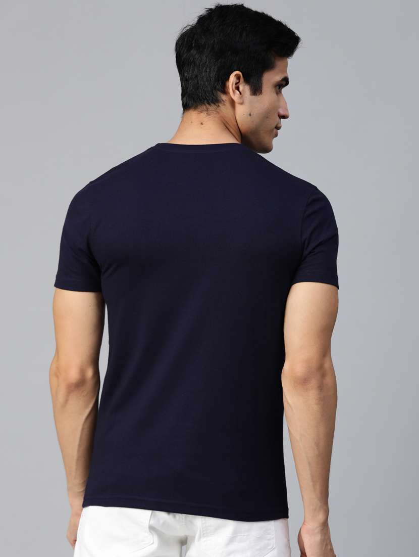 navy blue printed t-shirt - 17584189 -  Standard Image - 2