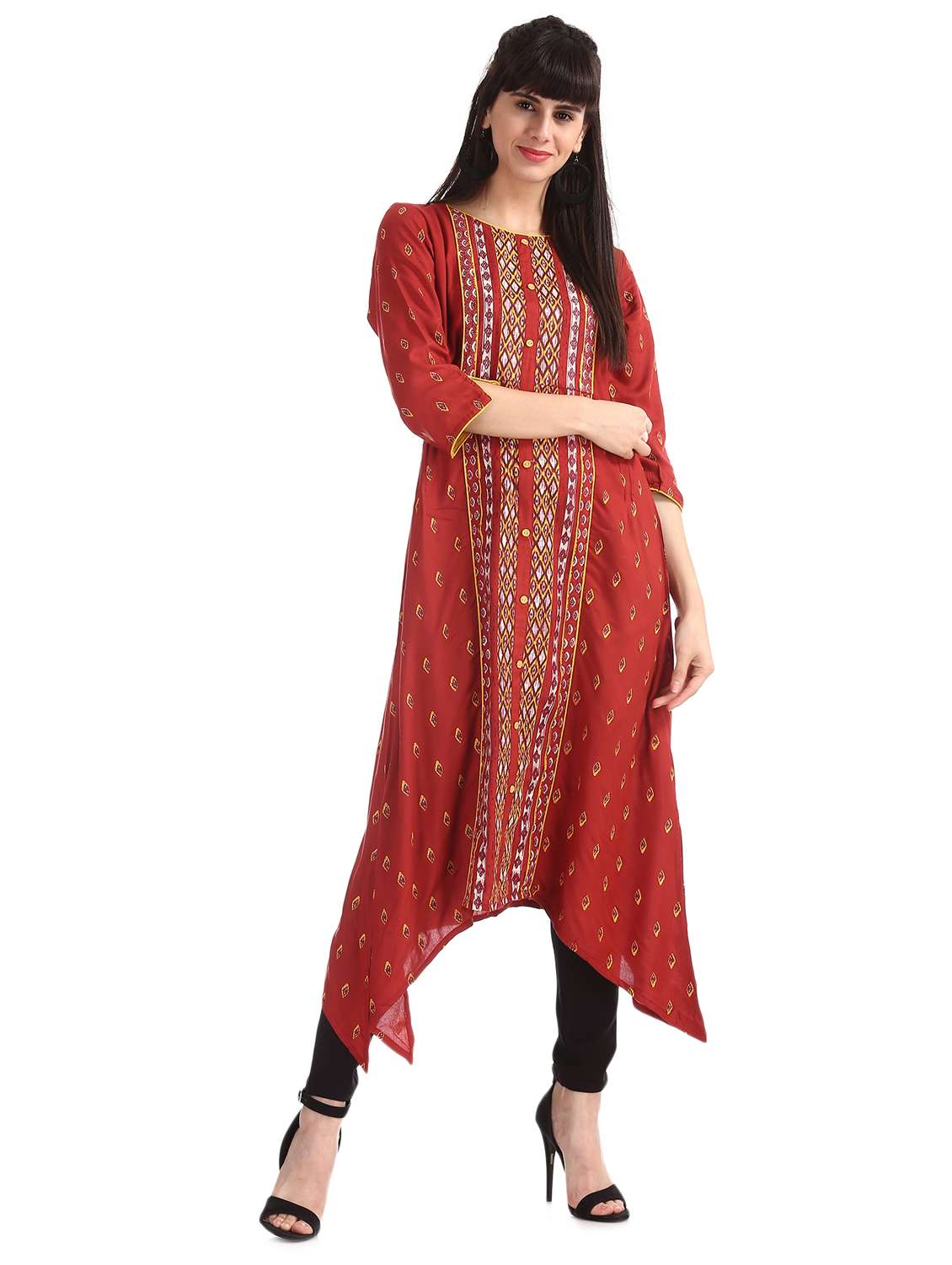 women's asymmetric kurta