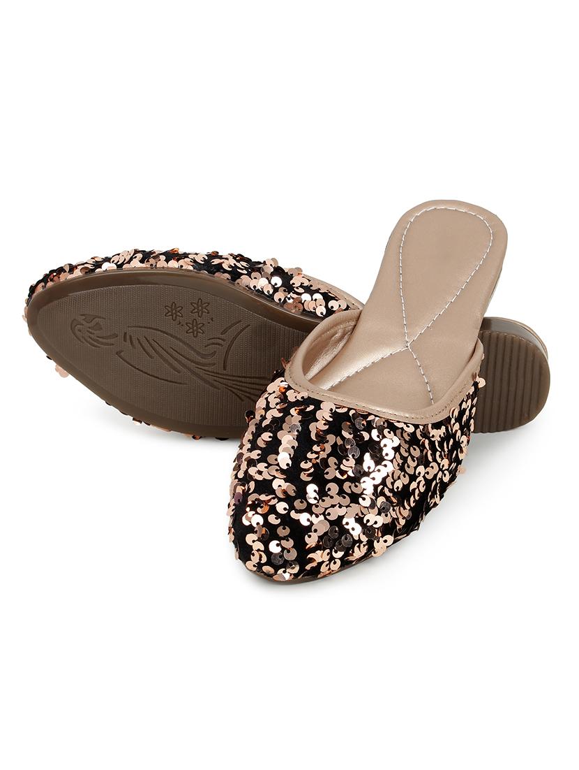 copper fabric mules sandals - 17585080 - Standard Image - 2