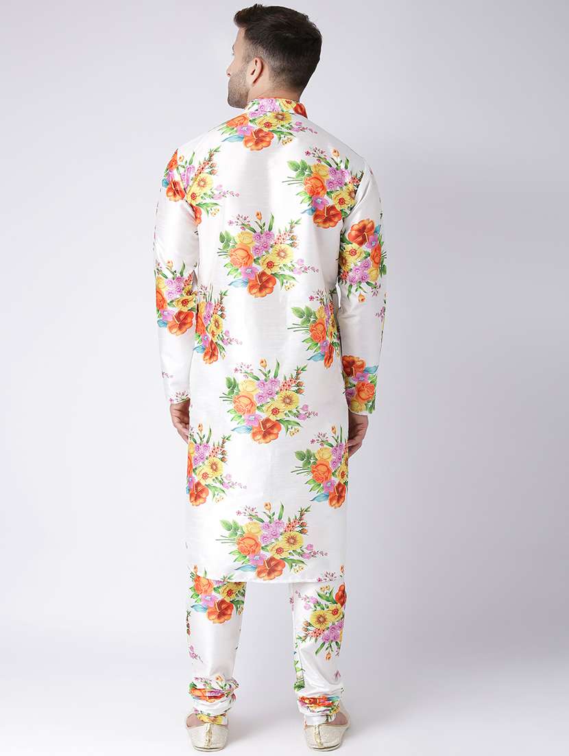 white floral ethnic wear set  - 17585771 -  Standard Image - 2