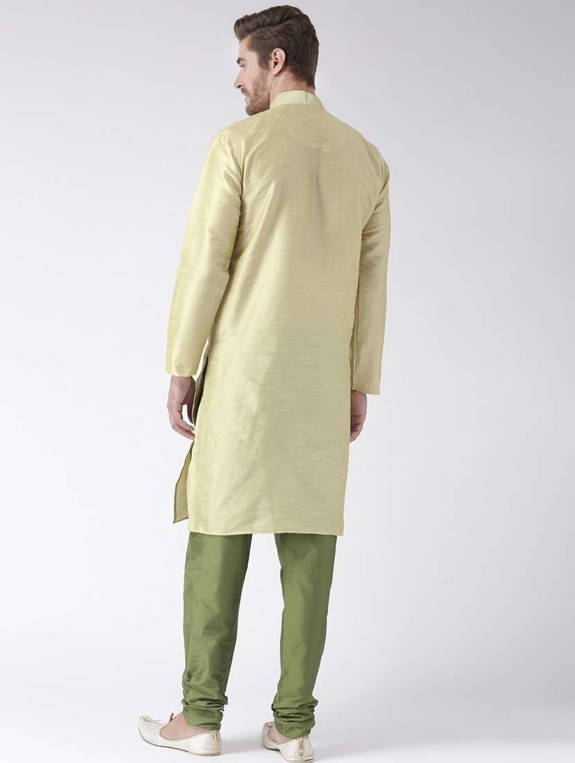 yellow solid kurta pyjama set - 17585912 -  Standard Image - 2