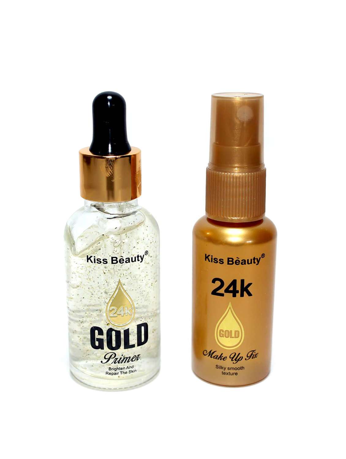 kiss beauty 24k gold 2in1 makeup fix spray & primer