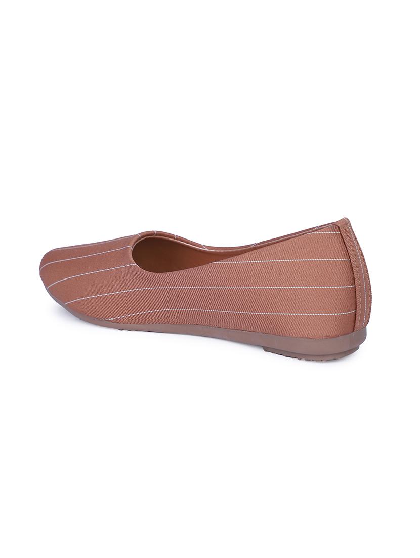 beige fabric slip on ballerina - 17587936 - Standard Image - 2