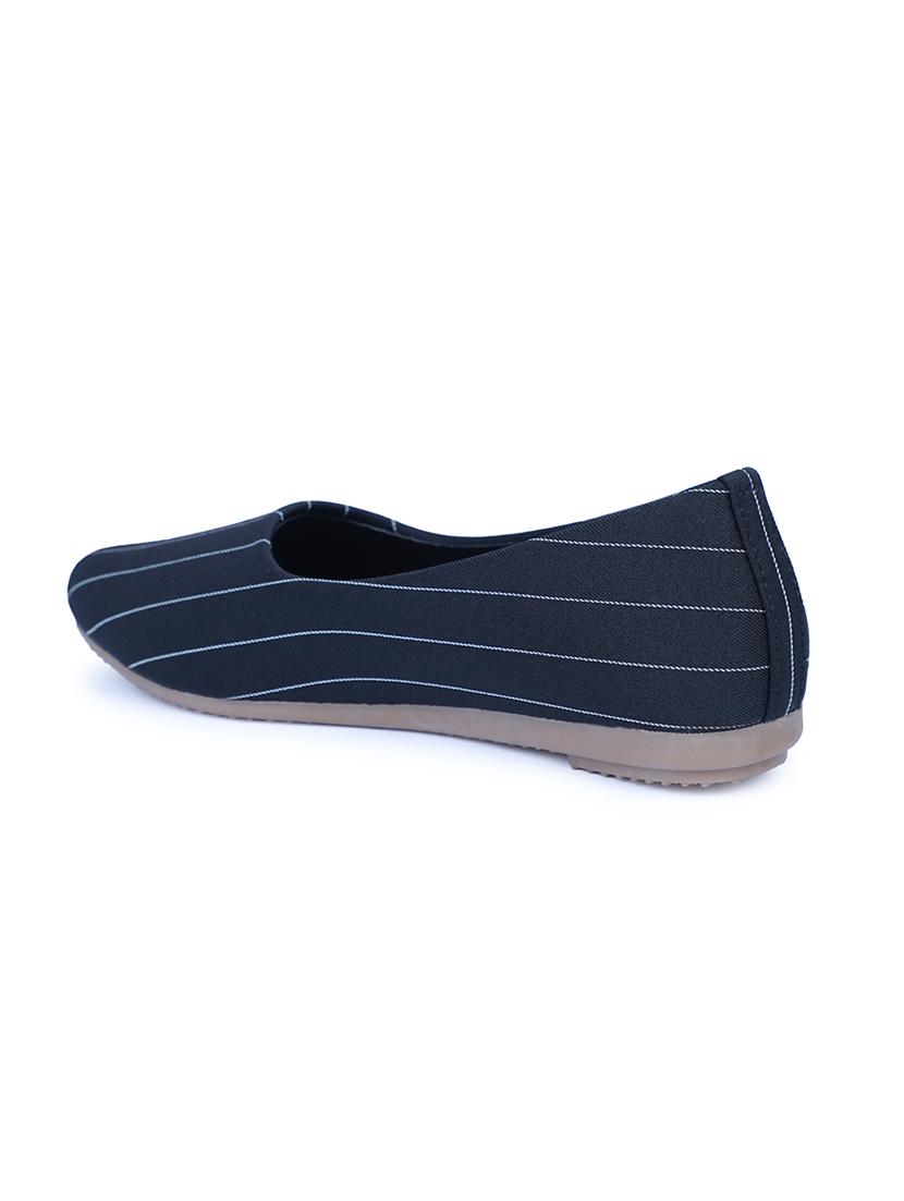 black fabric slip on ballerina - 17587940 - Standard Image - 2