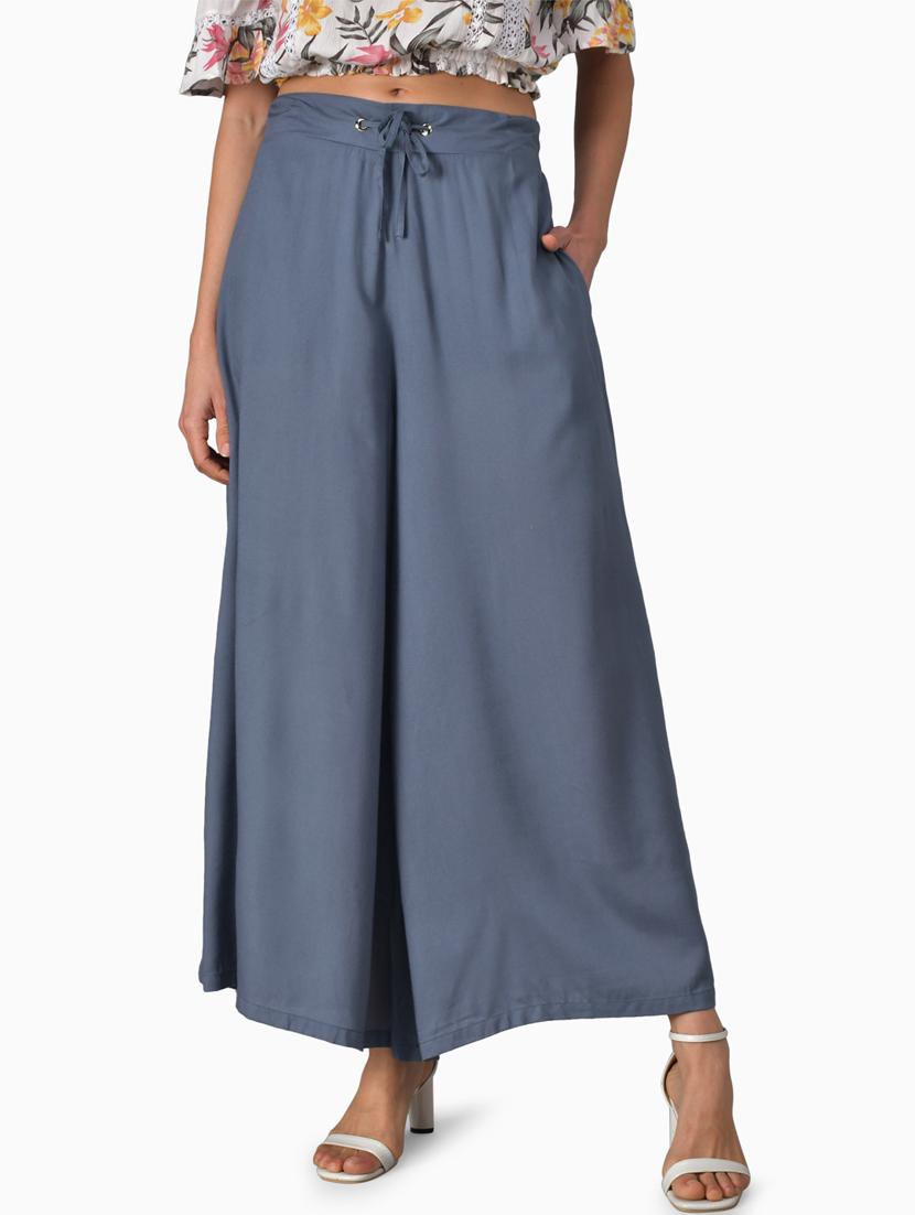 drawstring waist palazzo - 17588220 - Zoom Image - 0