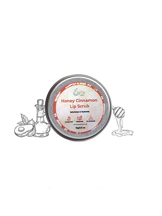 foy naturals honey cinnamon exfoliating & hydrating lip scrub 