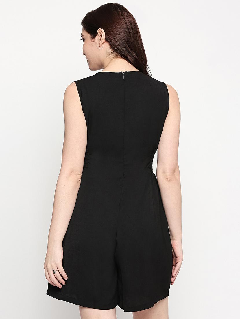 pocket detail flared romper - 17588263 - Standard Image - 2
