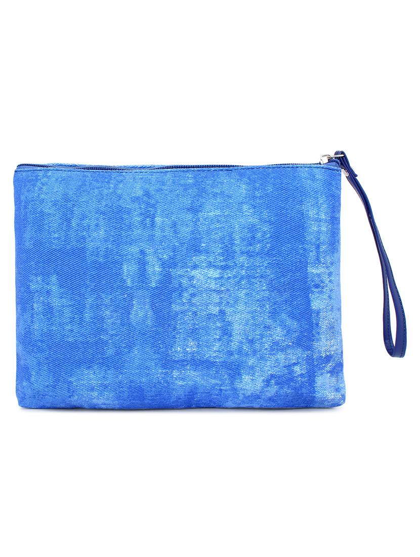 blue canvas regular pouch - 17588625 -  Zoom Image - 0