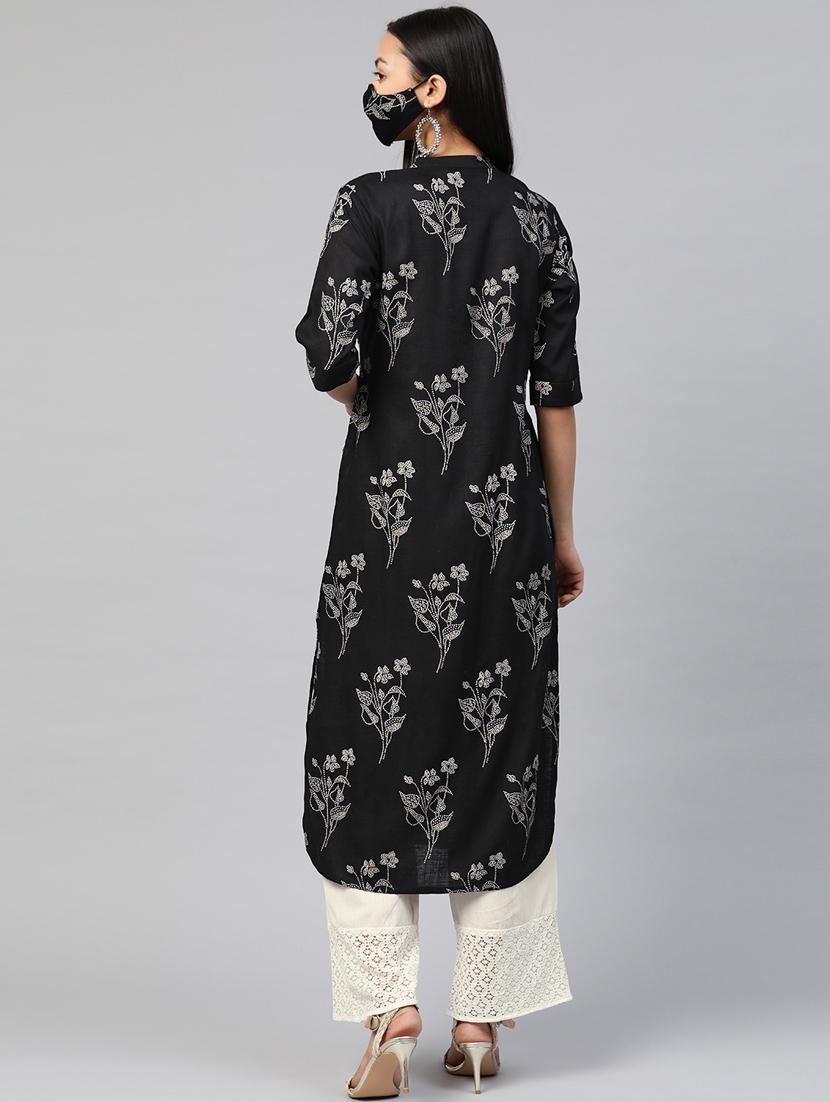 women's straight kurta - 17588653 - Standard Image - 2