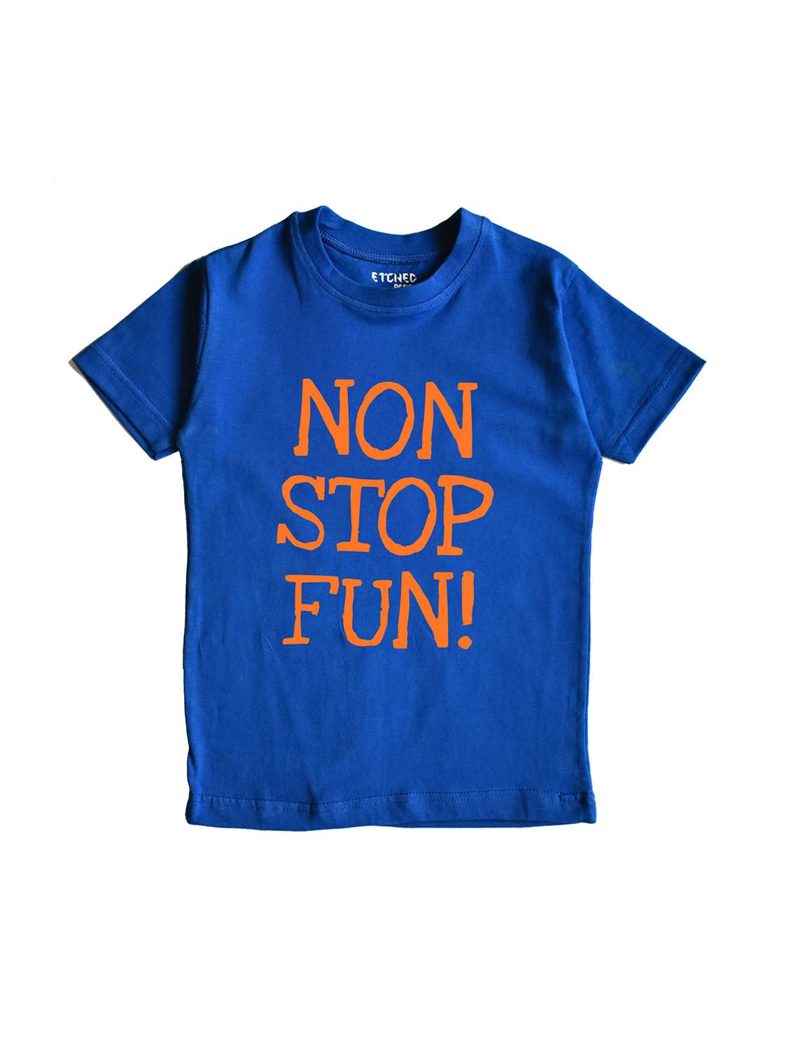 blue graphic  t-shirt