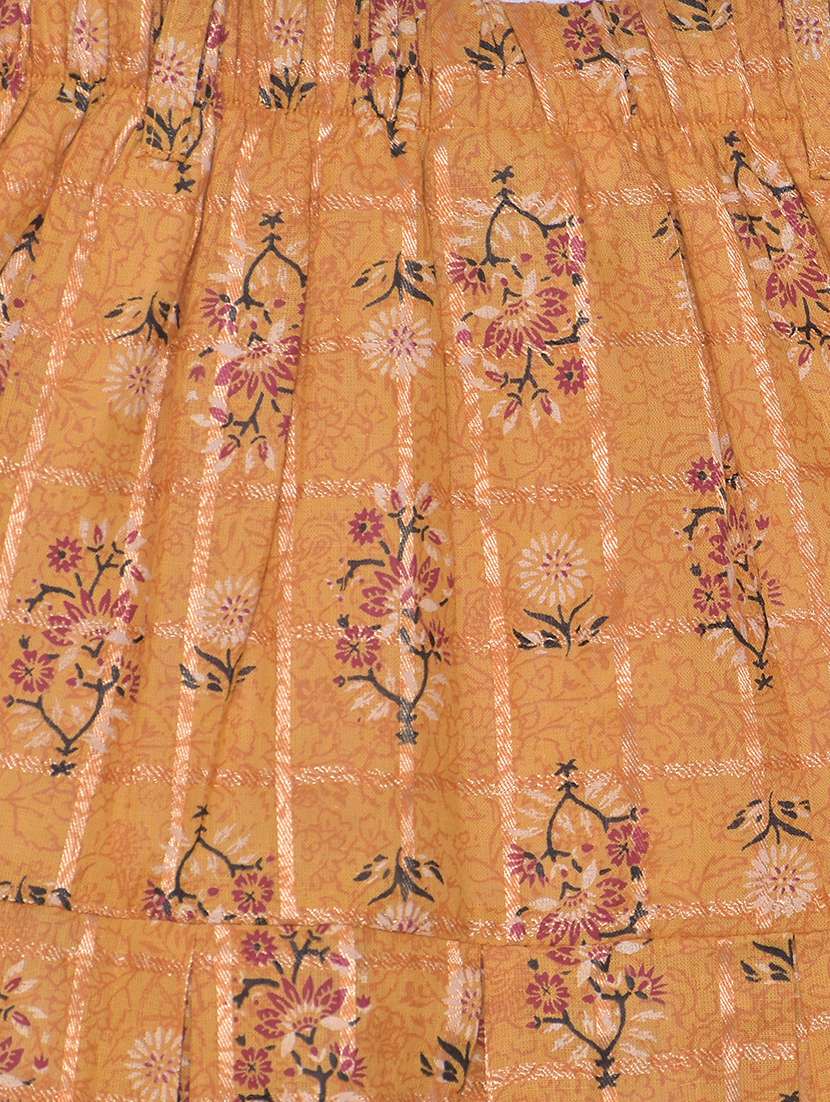 yellow cotton flared skirt - 17589171 -  Standard Image - 2