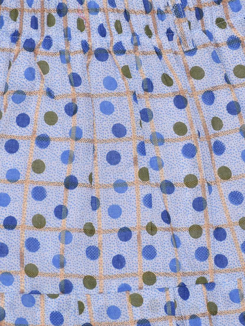 blue cotton flared skirt - 17589173 -  Standard Image - 2