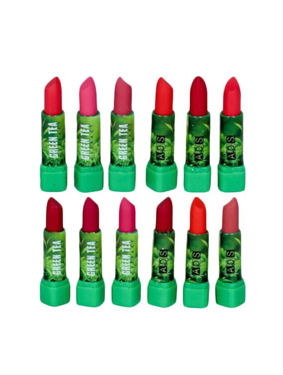 ads pack of 12 green tea extract lipstick (multicolor) - 17590264 - Zoom Image - 0