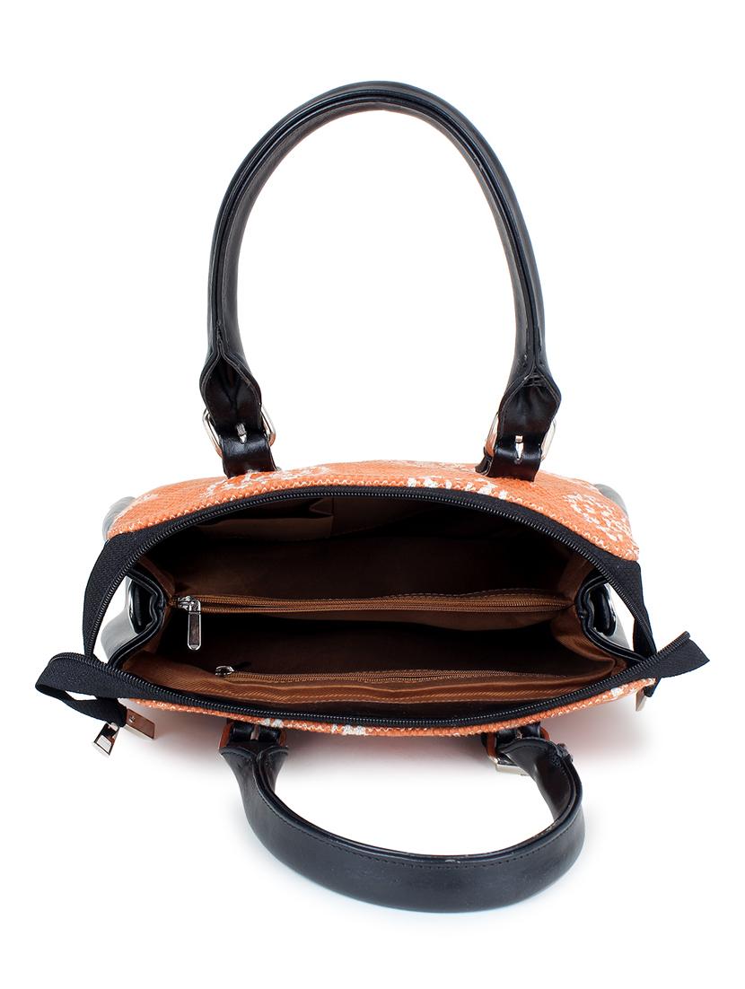 orange leatherette (pu) handbag - 17590372 - Standard Image - 2