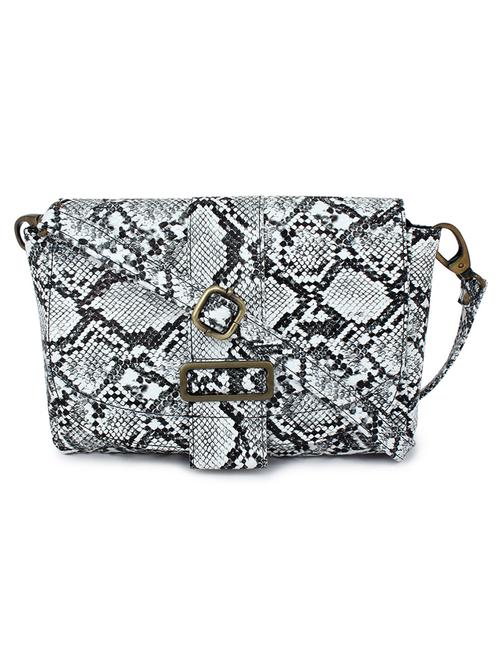 white leatherette regular sling bag - 17590376 -  Standard Image - 0