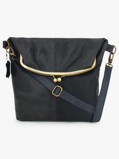 blue leather regular satchel - 17590390 -  Standard Image - 0