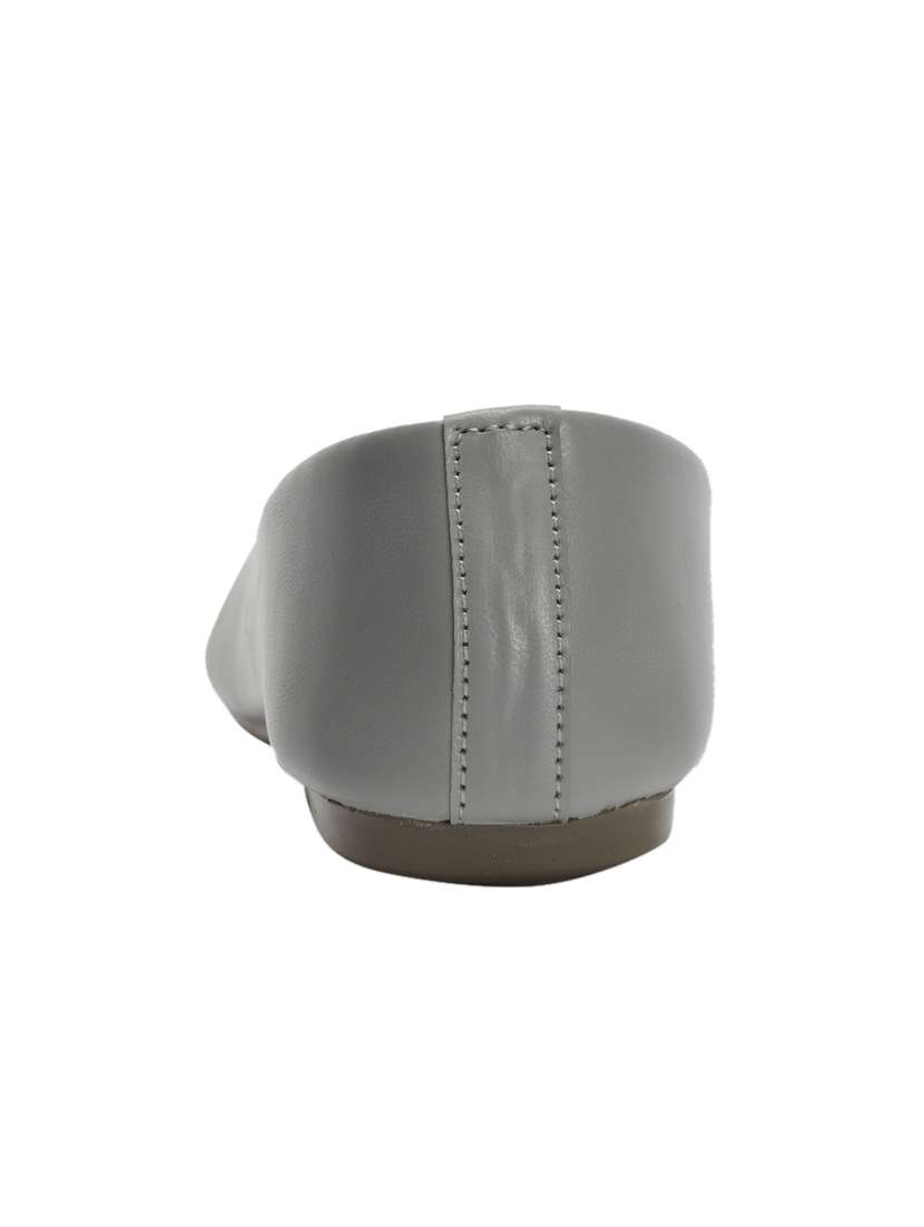 grey synthetic slip on ballerina - 17590510 -  Standard Image - 2