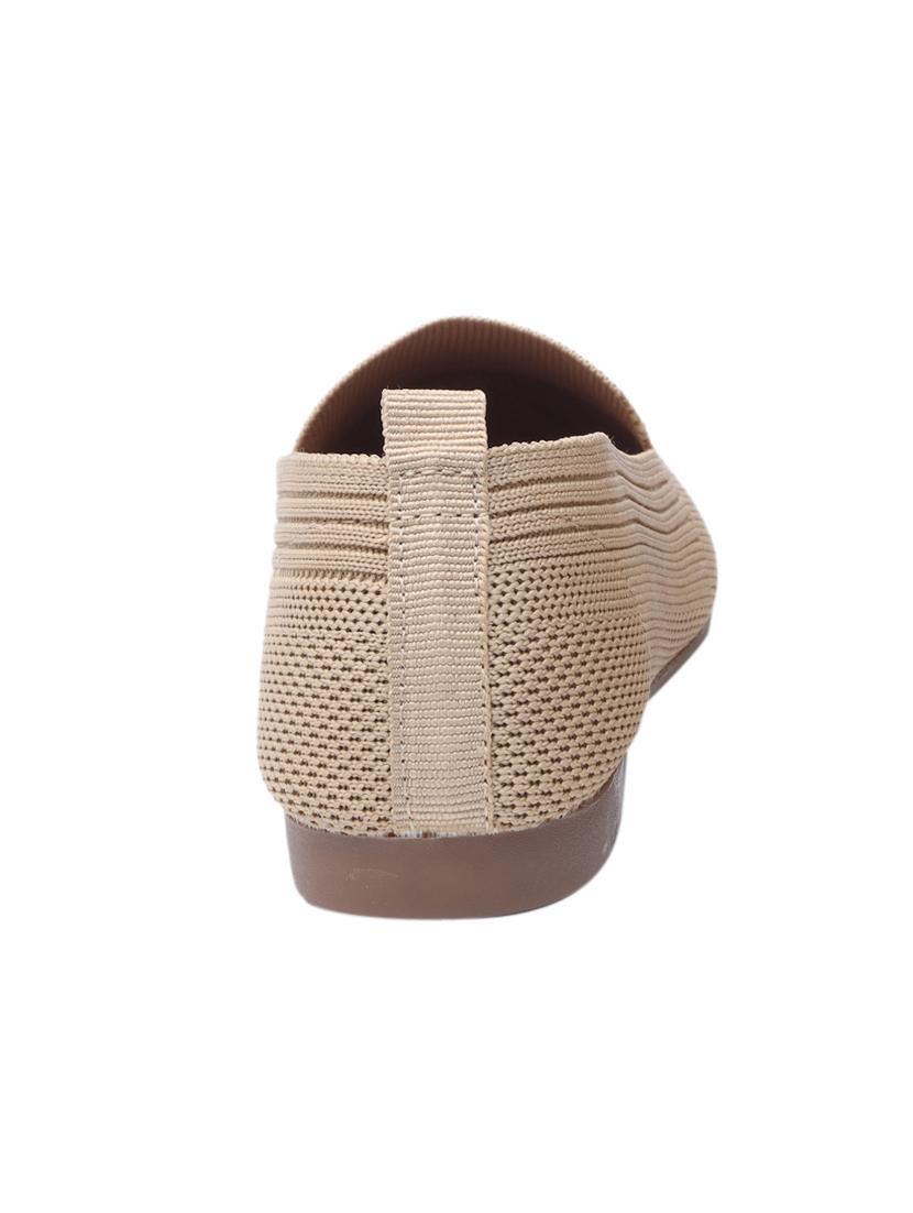 beige fabric slip on ballerina - 17590518 - Standard Image - 2