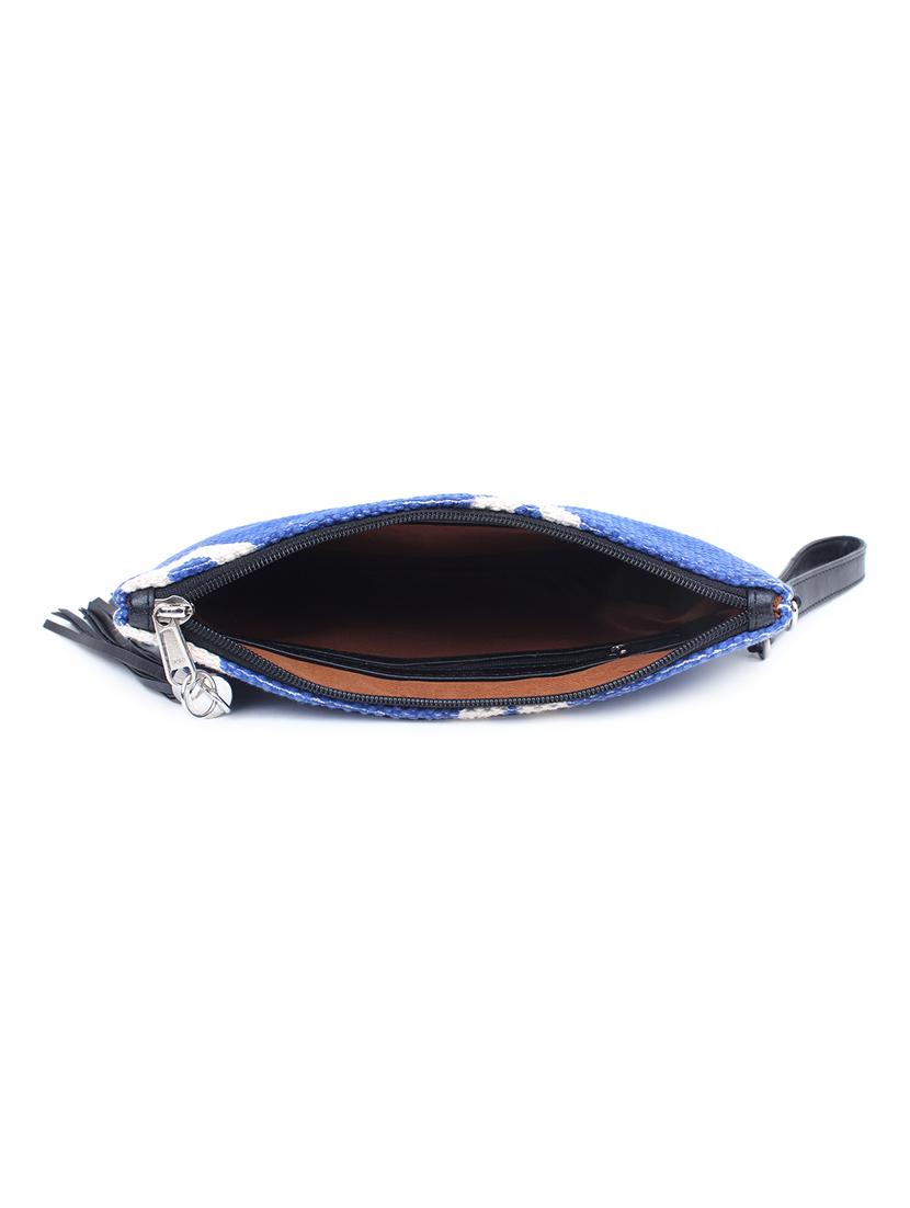 blue canvas regular clutch - 17590653 - Standard Image - 2