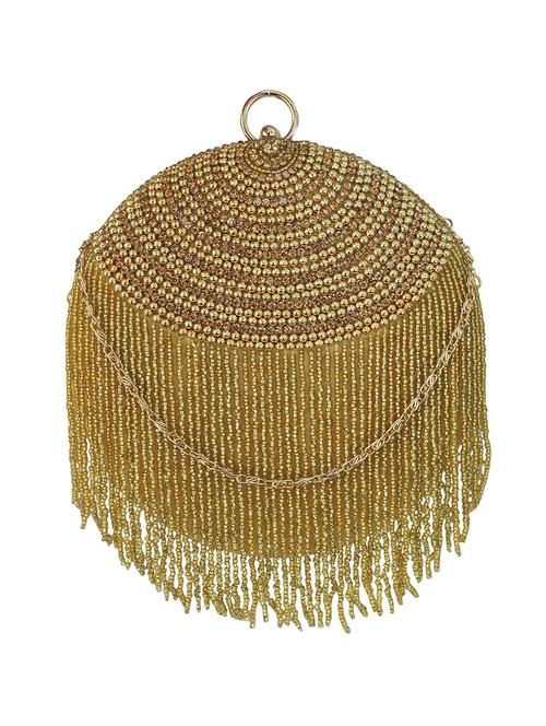 gold silk box clutch - 17590667 -  Standard Image - 0