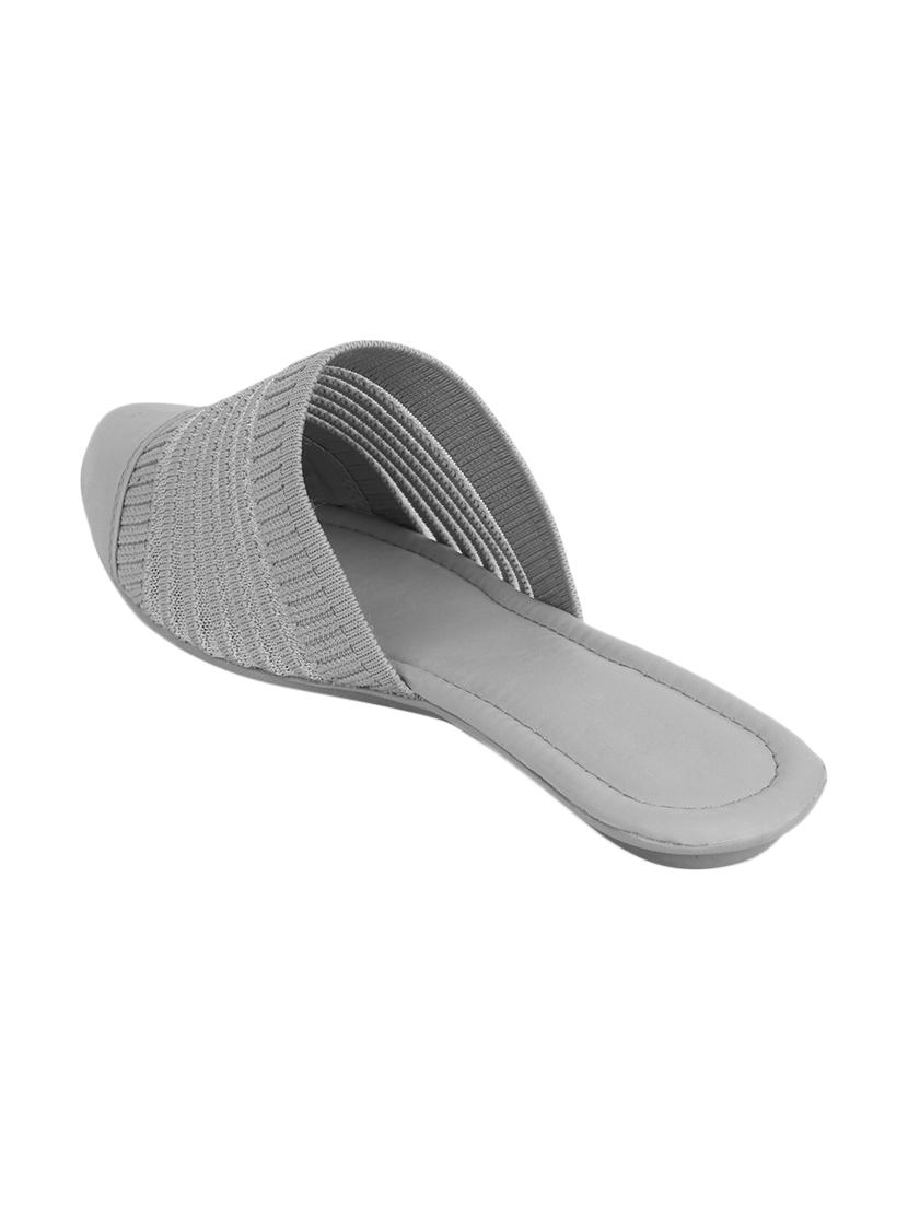 grey synthetic slip on sandals - 17591889 - Standard Image - 2