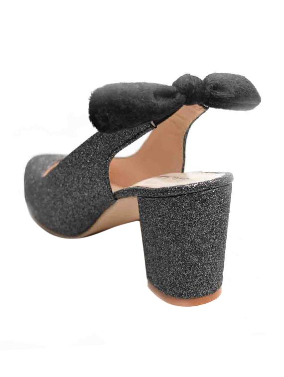 grey synthetic slip on pumps - 17591911 - Standard Image - 2
