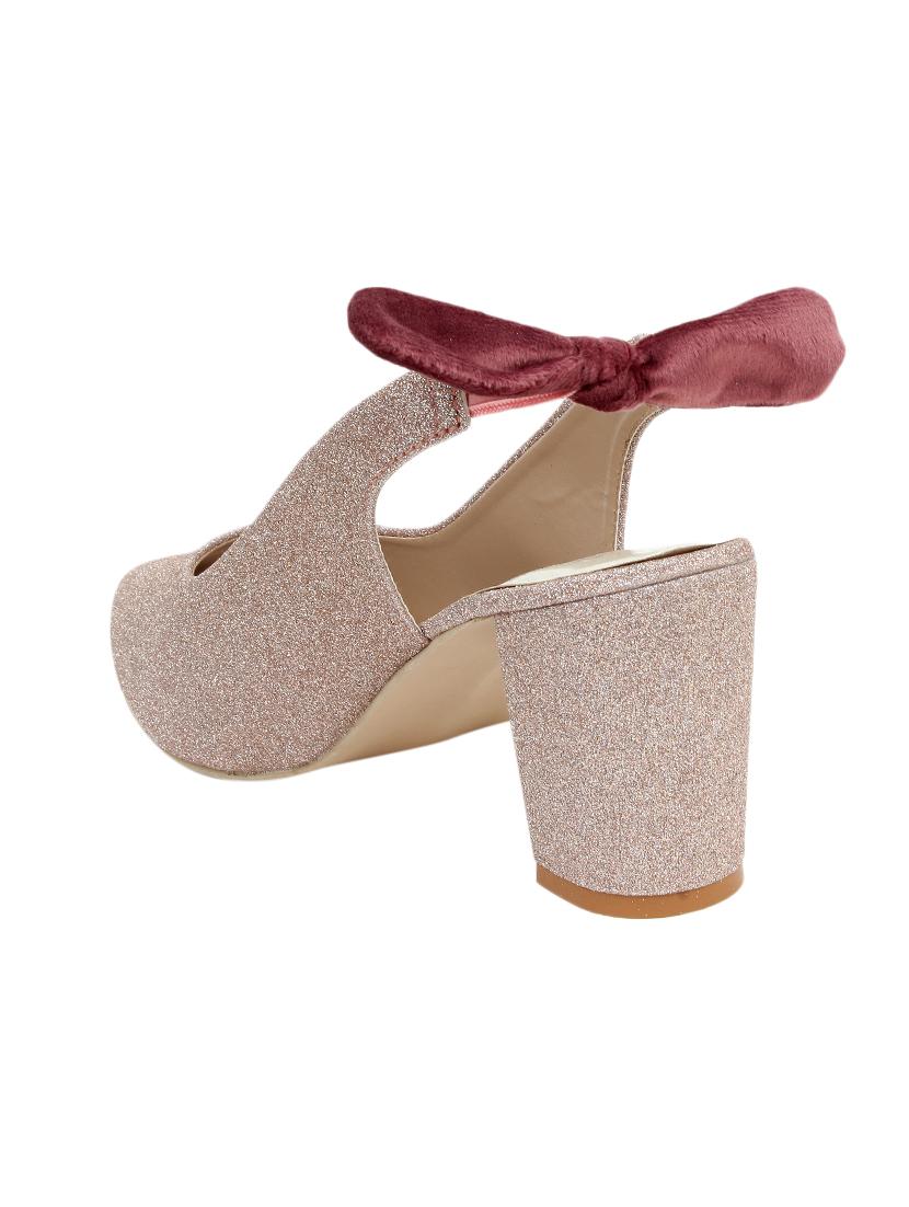 pink synthetic slip on pumps - 17591912 - Standard Image - 2