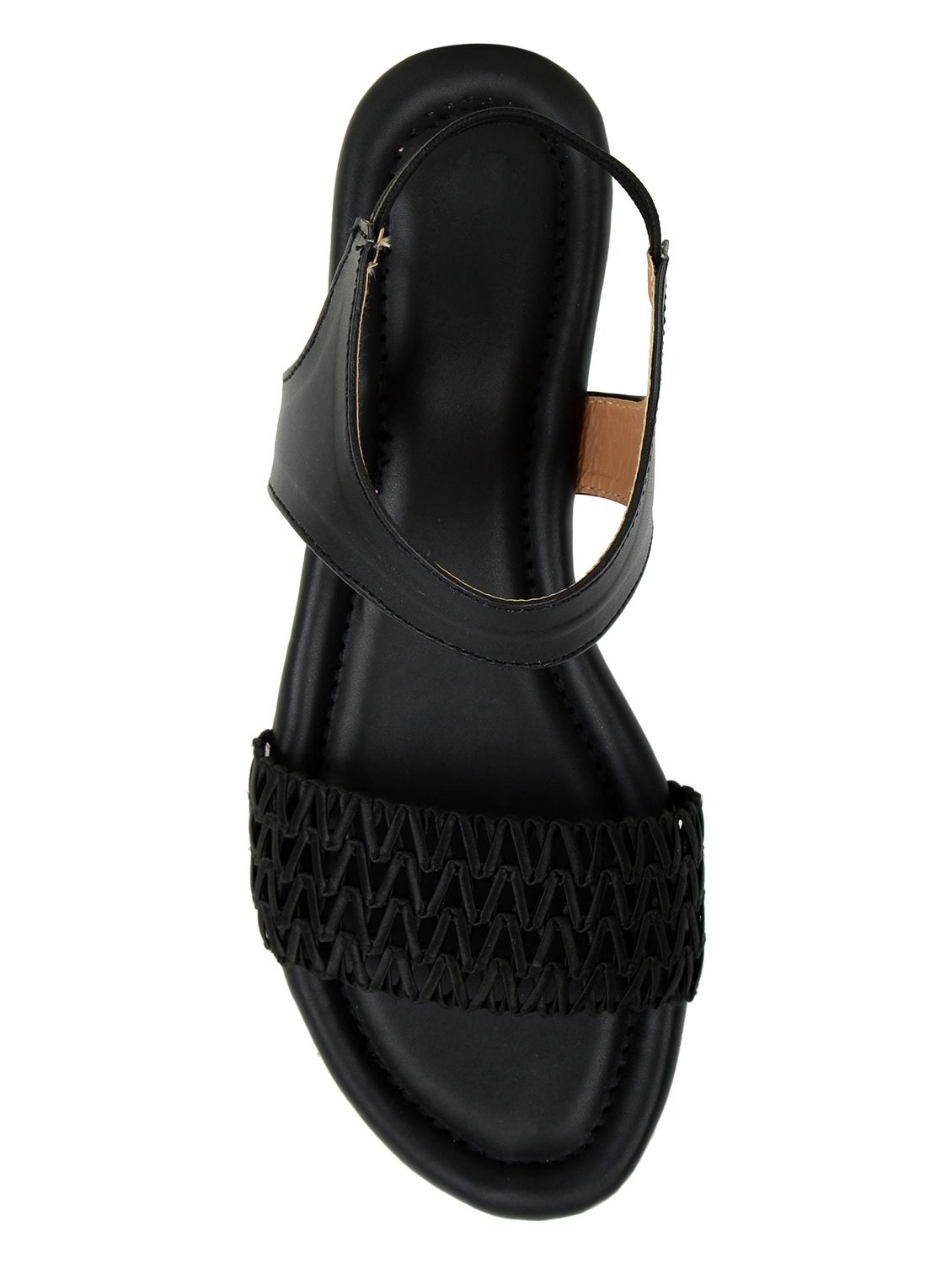 black synthetic slip on sandals - 17592188 - Standard Image - 2