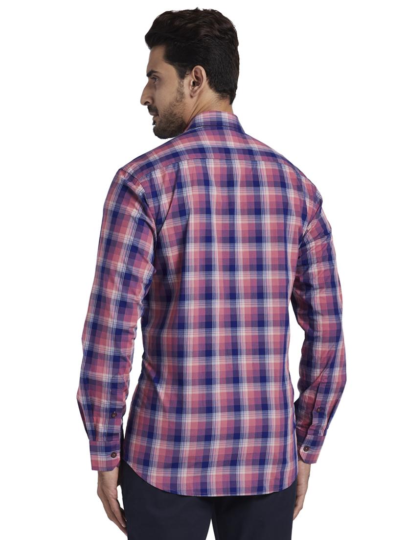 pink checkered casual shirt - 17592450 - Standard Image - 2