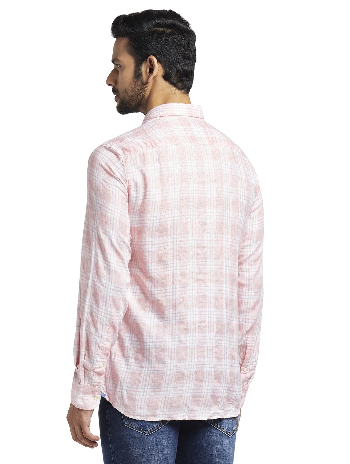 pink checkered casual shirt - 17592517 - Standard Image - 2