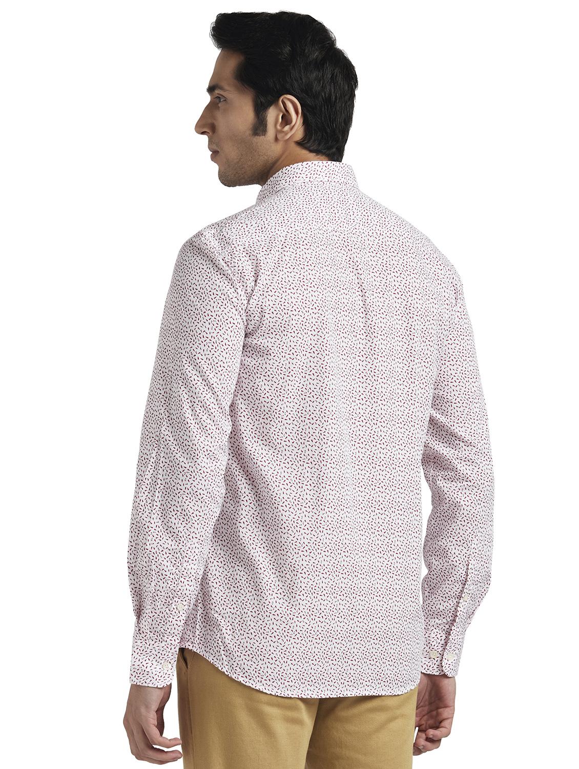 white printed casual shirt - 17592521 - Standard Image - 2