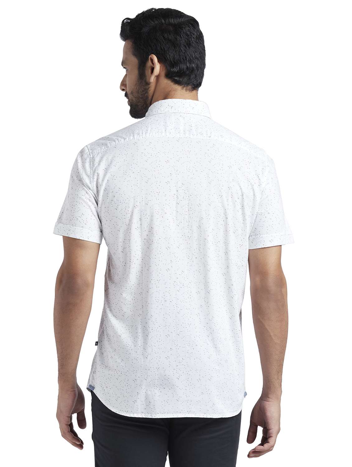 white printed casual shirt - 17592546 -  Standard Image - 2