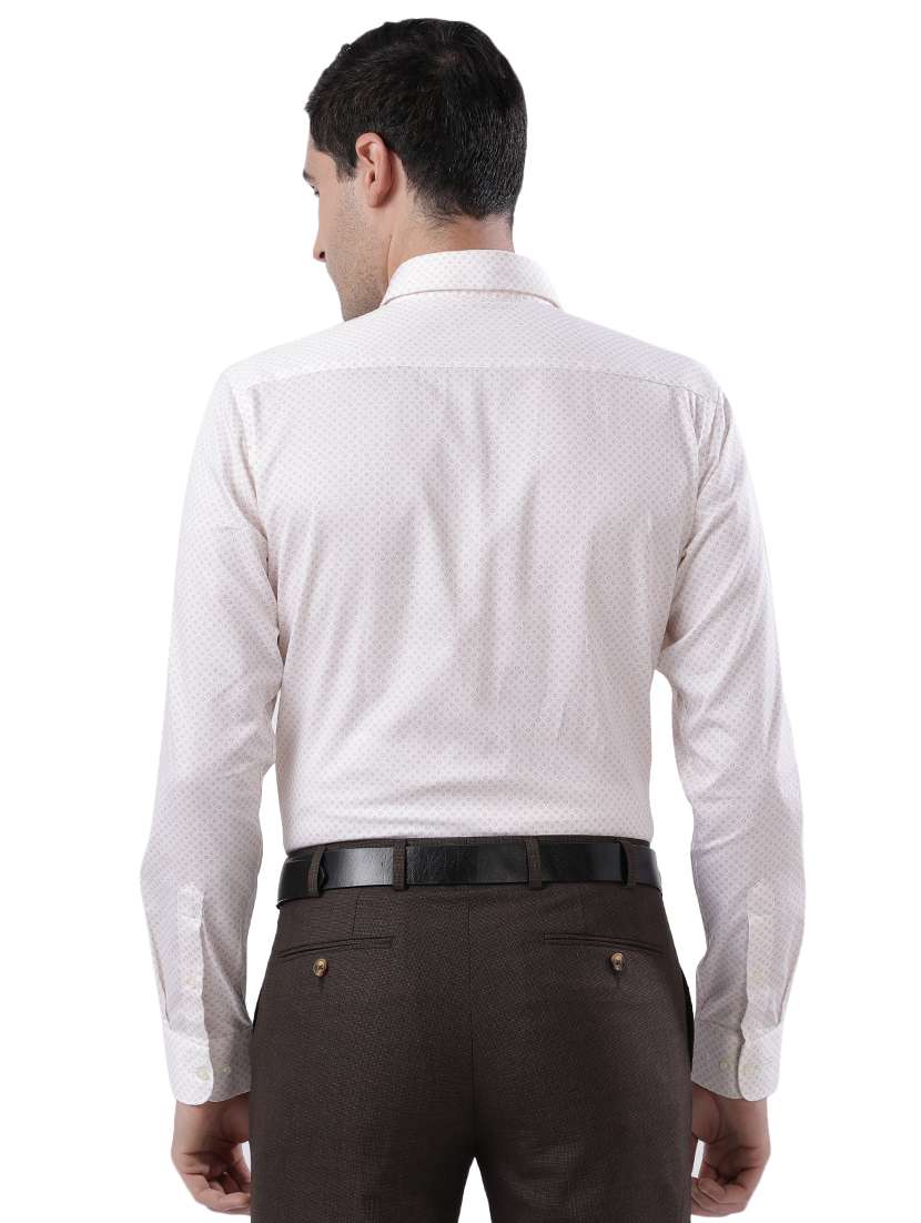 off white printed formal shirt - 17592567 -  Standard Image - 2