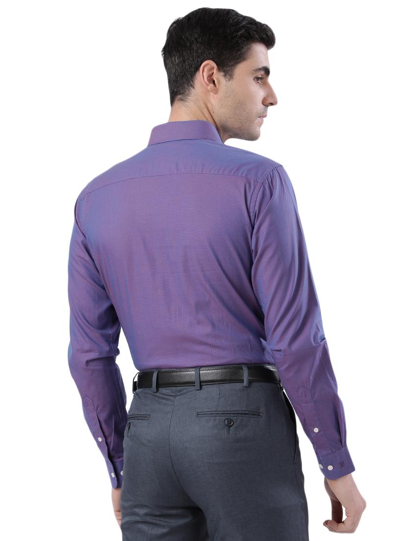 blue solid formal shirt - 17592570 - Standard Image - 2