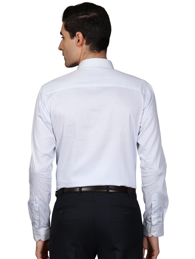 blue printed formal shirt - 17592622 - Standard Image - 2