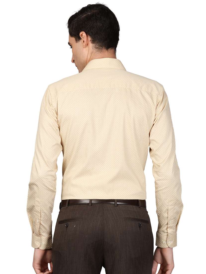 beige self design formal shirt - 17592638 -  Standard Image - 2