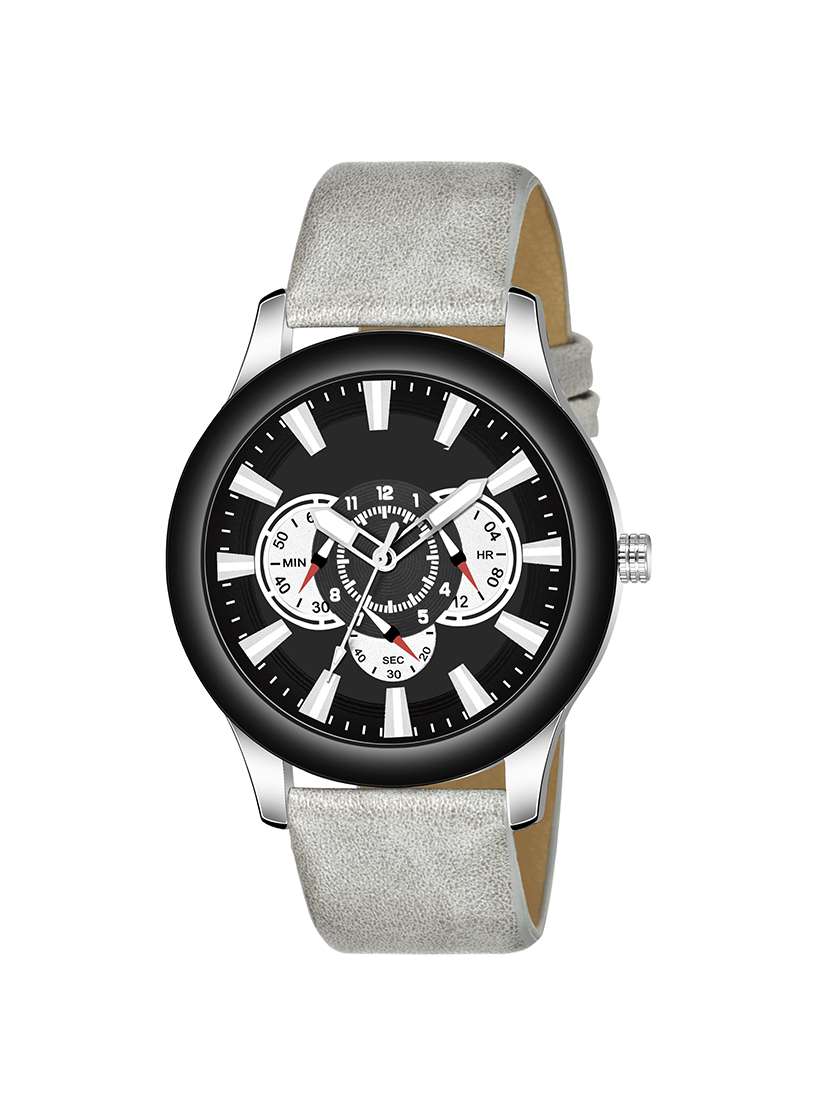 sp-22 white attractive strap design with style eye catchy dial design attractive professional analog watch - for boys