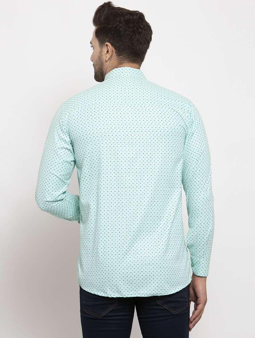 turquoise printed casual shirt - 17594347 -  Standard Image - 2