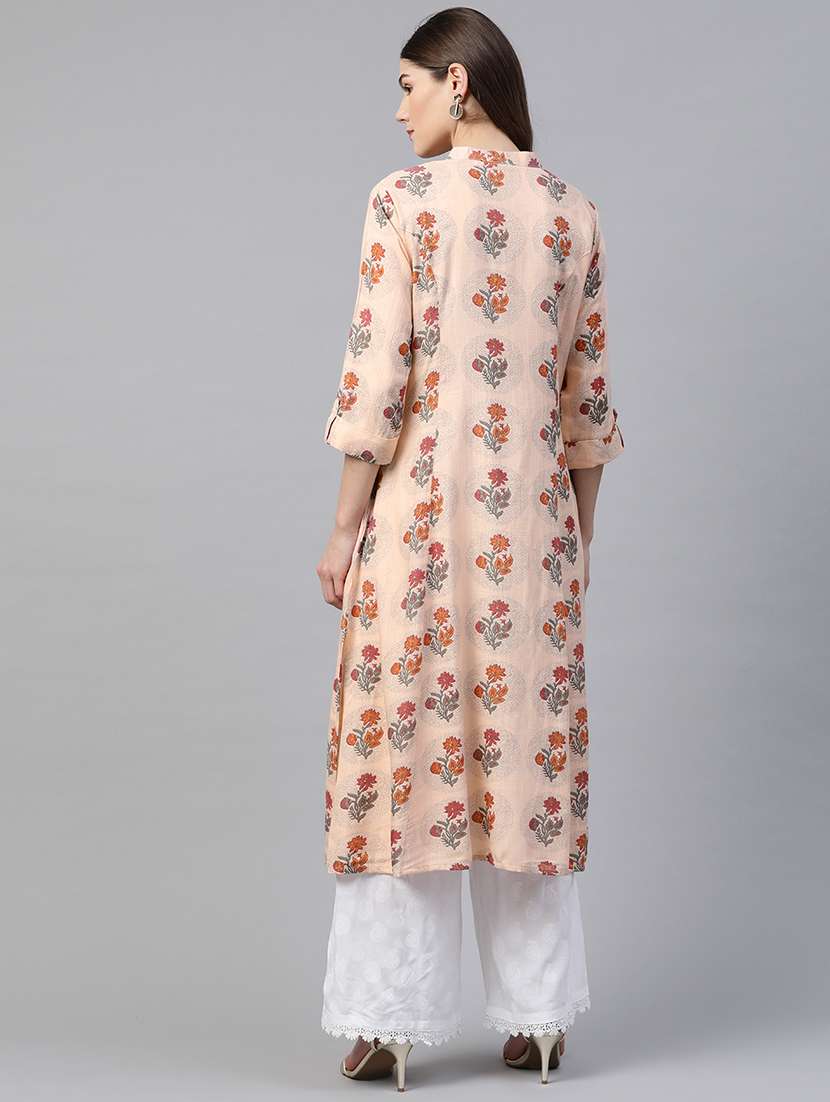 women's front slit kurta - 17595847 - Standard Image - 2